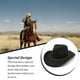 thumbnail image 5 of Sombrero de Vaquero Sonducket Gorras Suaves y Cómodas para Hombre Color Rojo Caqui Negro Gris, 5 of 6