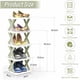 thumbnail image 2 of Gabinete delgado para 5 zapatos, zapatero vertical de 5 niveles, organizador de zapatos, zapatero resistente, verde, 2 of 5
