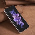 thumbnail image 6 of Allytechgroup Slim Case for Samsung Galaxy Z Flip 7, Premium PU Leather Shockproof Protective Anti-Scratch Fashionable Grid Stylish Luxury Phone Case for Galaxy Z Flip 7, White, 6 of 8