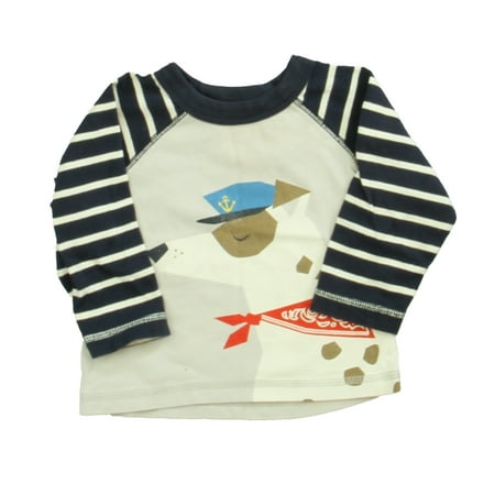 

Pre-owned Tea Boys gray | striped Long Sleeve T-Shirt size: 3-6 Months