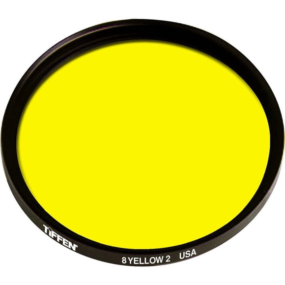 Filtro Tiffen 72 mm 8 (amarillo) de vidrio para blanco y negro