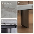 thumbnail image 6 of siu want Extendable Dining Table Set for 6-10 People - 63" to 94.4" Folding Table with Sintered Stone Top & Carbon Steel Base, Modern Expandable Kitchen Table​, 6 of 7