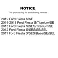 thumbnail image 2 of Transit Auto Front Rear Disc Brake Rotors Semi-Metallic Pads and Drum Kit (7Pc) for Car Ford Fiesta K8F-102040, 2 of 11
