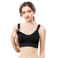 thumbnail image 4 of Women's Seamless Nursing Maternity Bra, Wirefree Supportive Clip Down Nursing Bras for Pregnancy & Breastfeeding Moms, 4 of 10