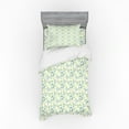 thumbnail image 2 of Ambesonne Botanical Bedding Set 4 Pcs, Minimalist Monstera Art, Queen, Fern Green Yellow Green, 2 of 3
