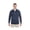 NVY/ GR HT/ GRAP, variant on Men'S Easy Blend Long-Sleeve Twill Shirt With Stain-Release, DG479 ,RED/ NAVY/ RED, XL
