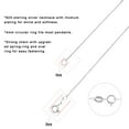 thumbnail image 2 of EXUBERTREE sterling silver chain for women1.4mm Silver chain Strong and durable sterling silver necklace 18/20/22 Inch, 2 of 6