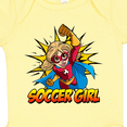 thumbnail image 4 of Inktastic Soccer Girl Superhero Girls Baby Bodysuit, 4 of 5