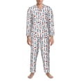 thumbnail image 3 of Sikiie Lighthouse And Beacon Mens Pajama Set, Soft Warm Long Sleeve Sleepwear, Cozy Button-Down Pjs for Men-Small, 3 of 7