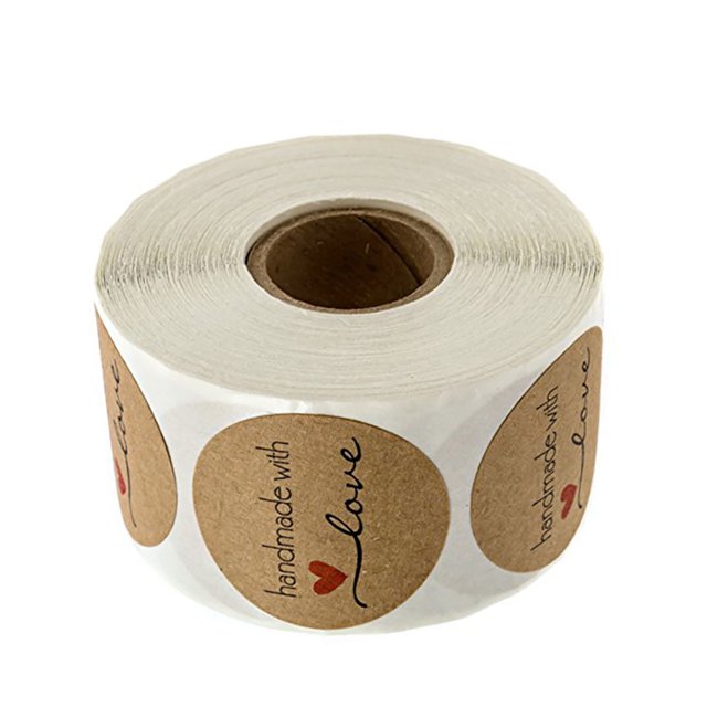 De Pegatinas De Amor, Etiquetas De Papel Kraft De Moda, Lujoso Fondo Dorado, Impresión Transparente, Etiqueta De Regalo Para El Día De San Valentín 500 Piezas seitruly HA041484-01