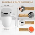thumbnail image 2 of Self Stirring Mug,Rechargeable automatic magnetic Self stirring coffee mug,Rotating Home Office Travel Mixing Cup,To Stir Coffee, Chocolate, Milk, Protein Great For Office, School, Gym, 2 of 4