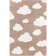thumbnail image 2 of Unique Loom Whimsy Kids Collection Area Rug - Clouds (6' 1" x 9' Rectangle Hazelnut Beige/Ivory), 2 of 9
