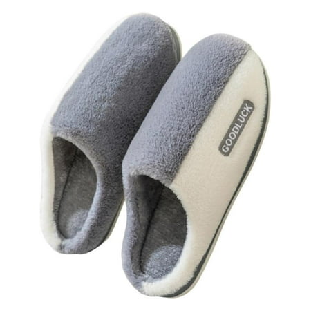 

Topumt Women s Cozy Memory Foam Slippers Fuzzy Plush Fleece Lined House Shoes w/Indoor Outdoor Anti-Skid Rubber Sole