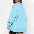 thumbnail image 6 of Dyegold Womens Oversized Half Zip Pullover Long Sleeve Sweatshirt Quarter Zip Trendy Hoodie Ouffits Teen Girls Fall Clothes, 6 of 6
