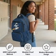 thumbnail image 3 of Bulopur Dark Blue Starry Astronaut Rocket Kids Backpack for Boys, Cool Outer Space Cartoon Print School Bag Lightweight/Breathable/Durable/Waterproof Multi-Pocket Book Bag for Back to School, 3 of 7