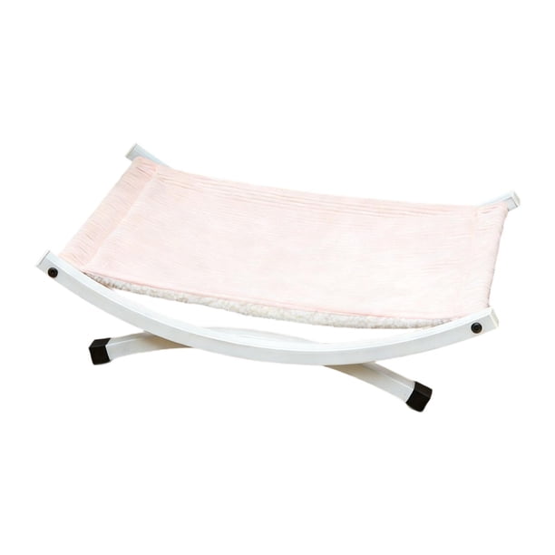 Cama elevada para cachorros, hamaca para gatos, transpirable y elegante, para interiores y exteriores. Rosa