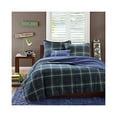 thumbnail image 4 of Home Essence Teen Bradley 4 Piece Blue Cotton Filled Quilted Coverlet Set, Full/Queen, 4 of 5