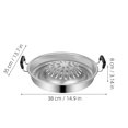 thumbnail image 3 of Barbecue Pan Multifunctional Barbecue Tray Backyard Camping Meat Grilling Pan, 3 of 9