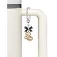 thumbnail image 3 of Delight Jewelry Goldtone Class of 2024 Heart - Silvertone Black Bow Charm Accessory for Tumblers and Thermal Cups, 3 of 4