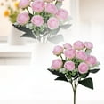 thumbnail image 2 of 3PCS Realistic Flower Bouquet - Lifesize Floral Arrangements with Long Stems - Artificial Peonies & Hydrangeas for Wedding, Living Room & Table Decor, 2 of 6