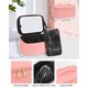 thumbnail image 2 of Bolsa de maquillaje Relavel LED Mirror, 3 colores, rosa claro, recargable, 2 of 7
