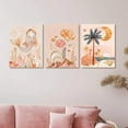 thumbnail image 4 of Hieng Boho Kids Wall Art Pink Mermaid Seashell Palm Tree Canvas Print Nursery Wall Decor Boho Tropical Mermaid Vibes Canvas Print Poster for Baby Girls Toddler Kids Bedroom（Only canvas）, 4 of 6