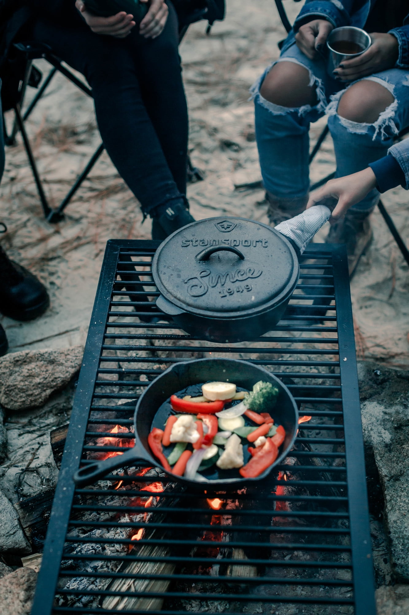 Thunderbolt Camp Kitchen Set with No. 6 Cast Iron Skillet – Thunderbolt  Adventure Supply