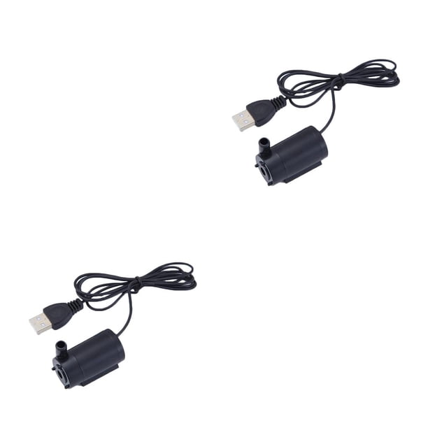 Greeniant Mini bomba de agua sumergible sin escobillas alimentada por USB para peceras bombas de fuente de acuario 1.8A DC 5V Motor anfibio Type1 NO1