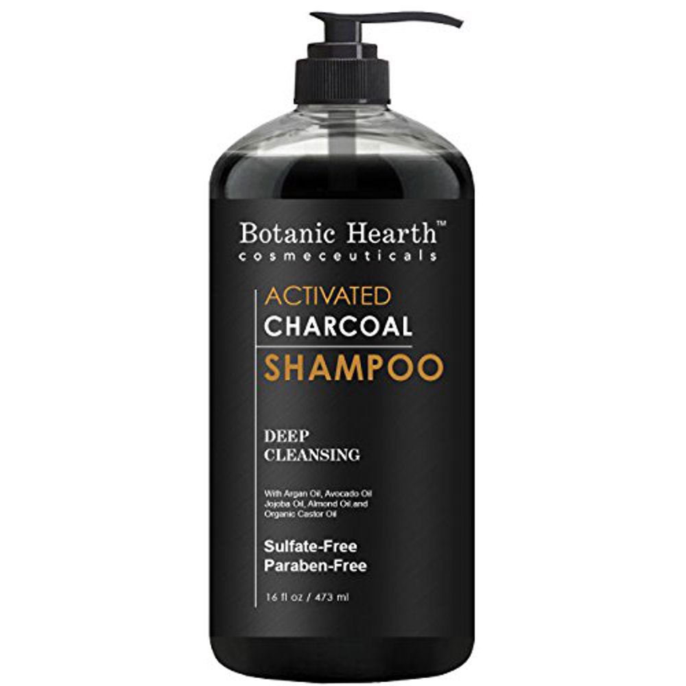 Botanic Hearth Activated Charcoal Shampoo, Sulfate Free Daily