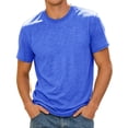thumbnail image 4 of NinXxx Men's Summer Ice Silk Loose Stretch Breathable Cool T Shirt Blue XXXL, 4 of 4