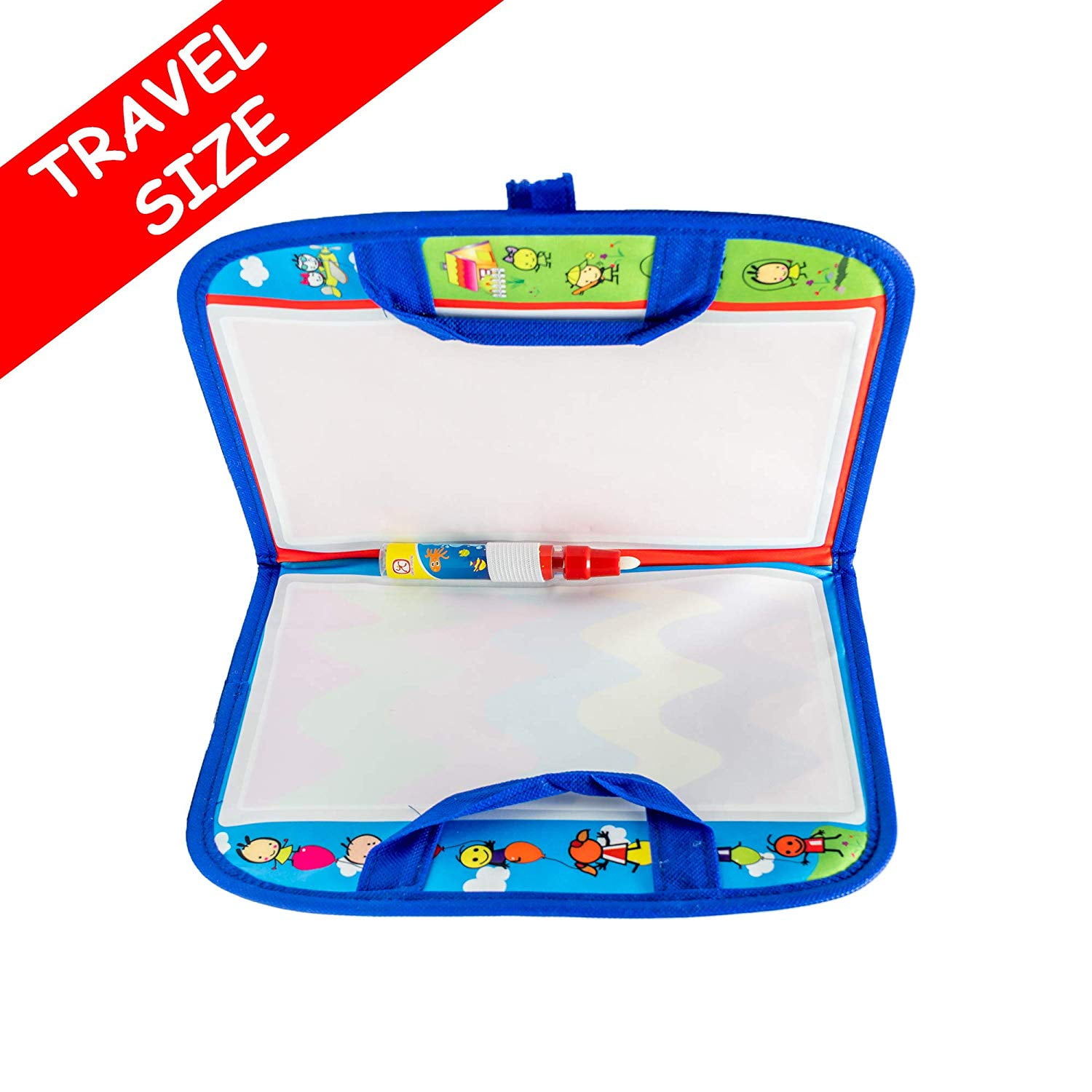 Drawing Mat Kids Travel Accessories - Foldable Water Doodle Painting Learning Board, Educational Magic Toy for Toddlers, Mess-Free Coloring. Best Road Trip Toys Gifts for 2-5 Years Old Boys Girls Images Drawing Mat Kids Travel Accessories - Foldable Water Doodle Painting Learning Board, Educational Magic Toy for Toddlers, Mess-Free Coloring. Best Road Trip Toys Gifts for 2-5 Years Old Boys Girls