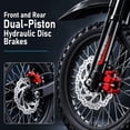 thumbnail image 6 of AMYET Electric Dirt Bike for Teens&Adults, 4000W Peak, up to 45 mph, 48V 23Ah, 45 miles Long Range, UL2272, 14"/12" Tires, Red, 6 of 10