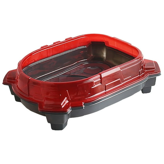 Clearance!Reusable Stretch DIY Beyblade Burst Stadium and Burst Gyro Arena Disk Exciting Duel Spinning Top Launcher Beyblade Stadium Red