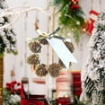thumbnail image 4 of Pinecone Wreath under $5! Cagogo Mini Pinecone Christmas Wreath, Rustic Natural Ornament, Hanging Tree Decoration, Fireplace Mantel Decor, Holiday Window Accent, Set of Two Wreaths, 4 of 6