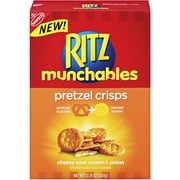 Nabisco Ritz Munchables Cheesy Sour Cream & Onion Pretzel Crisps, 12.25 oz