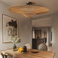 thumbnail image 3 of UEEYAC Southeast Asian Rattan Ceiling Lamps Retro Wabi-sabi Living room Chandelier, 3 of 16