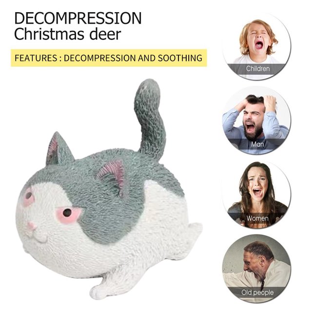 Descompresión Animal Pinch Angry Cat Pressure Reliever Kid Hand Juguete sensorial para regalo Tmvgtek juguetes de los niños