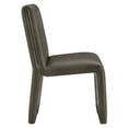 thumbnail image 6 of Emory Vegan Leather Dining Side Chair in Mushroom, 6 of 9