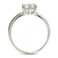 thumbnail image 2 of Sterling Silver Cubic Zirconia Solitaire 1.25 Carat tw Round Cut 6-Prong Set CZ Engagement Ring, Nickel Free Sz 5, 2 of 3