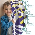 thumbnail image 3 of Blackout Kids Curtains,Purple Leaf Pattern Childrens Insulated Curtains Set Of 2,Bedroom Essentials,Toddler Room Decor 52x84in(132x213cm), 3 of 5