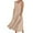 Khaki, variant on Tnhcen Women's Sleeveless V Neck Dress 100% Polyester Pre Shrunk Pocket Linen Look Casual Maxi Dress Plus Size S - 2XL Loose Flowy Summer Beach Casual Dress for Women
