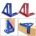thumbnail image 4 of Regla de ángulo cuadrado, regla triangular de inglete de aleación de aluminio , herramienta de de indicador de de precisió rojo shamjiam Regla de ángulo cuadrado, 4 of 7