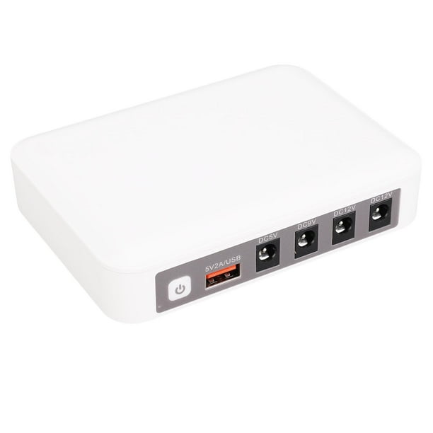 7500mAh Fuente De Alimentación Ininterrumpida Mini UPS Batería De Respaldo Para El Módem Router Power Bank DC 5.5x2.1mm Salida USB 5V 2A Salida
