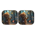 thumbnail image 4 of Picia Cute Butterfly Bear 2 Piece Car Windshield Sun Shade Foldable | Foldable Sun Shield for Front Window Blocks UV Rays and Keeps Your Vehicle Cool-Medium, 4 of 7