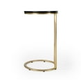 thumbnail image 2 of Butler Specialty Transitional Shounderia Marble Accent Table In Black And Gold, 2 of 9