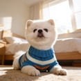 thumbnail image 2 of Shadoumai Pet Clothes S-XXL Medium Knitted Dog Sweater for Small Dogs York Warm Cat Coat Winter Clothes Pet Pullover Puppy Supplies(Color2,X-Large), 2 of 4