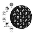 thumbnail image 4 of Haiem Spare Tire Cover , Wheel Cover with Pirate skull printed, Camper Spare Tire Cover Fit for Jeep Wrangler Rv SUV Truck Travel Trailer-16 inch, 4 of 6