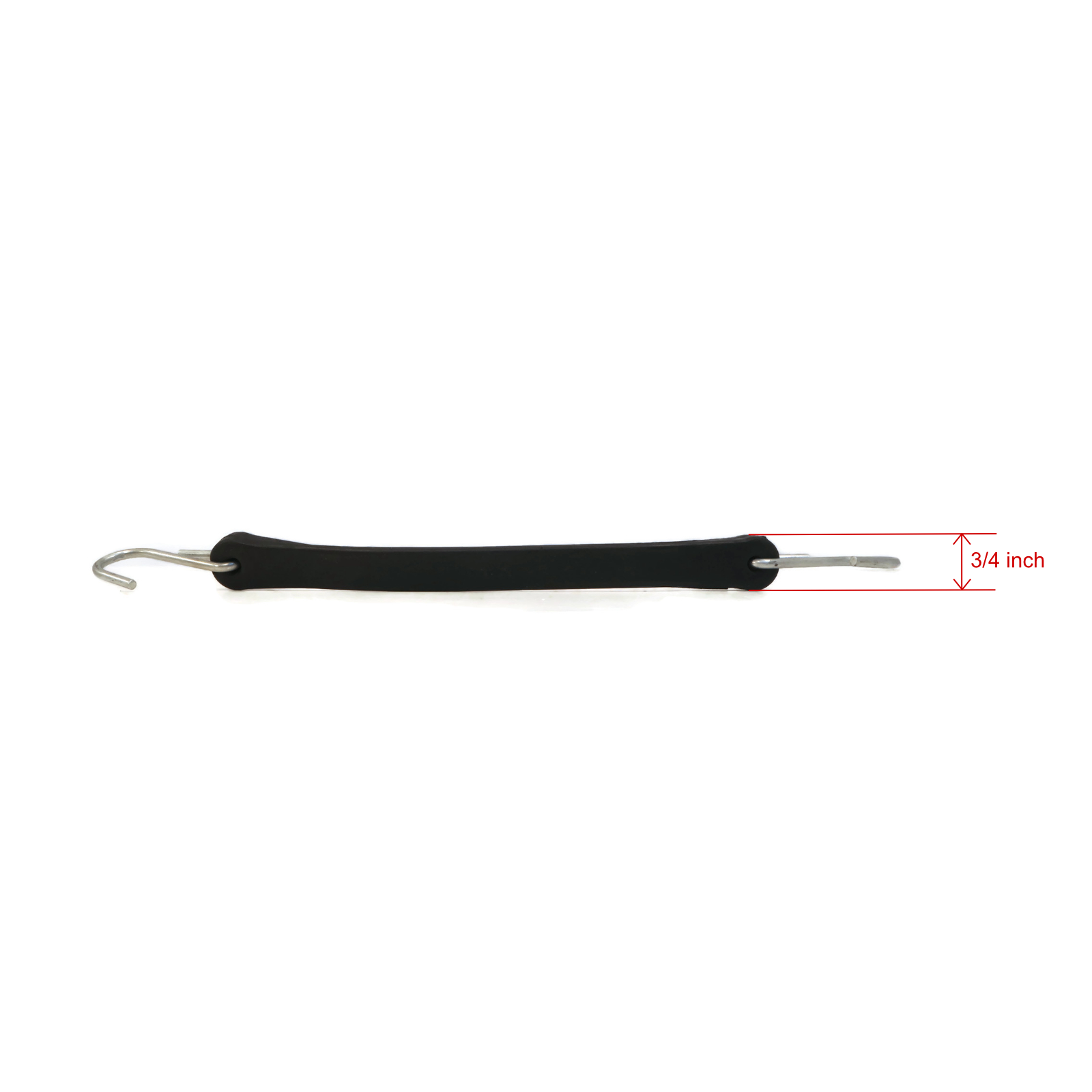 RAParts (15) 9" Heavy Duty Natural Black Rubber Tarp Straps (Bungee Cords) w/ Hooks