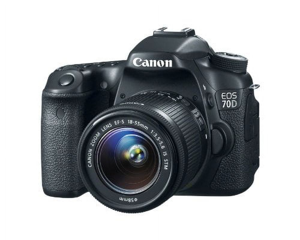 Canon EOS 70D DSLR Camera w/ 18-55mm IS STM and 70