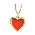 thumbnail image 2 of Collar con medallón de corazón rojo Yuyangstore Ajustable elegante, 2 of 6